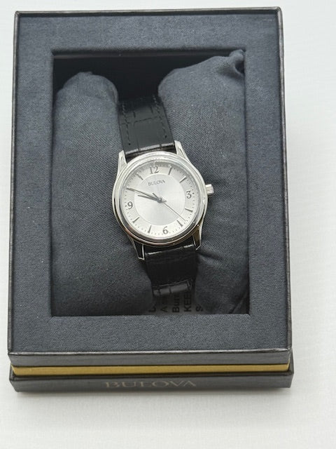 Women's Bulova Watch , Black and Silver - NWT